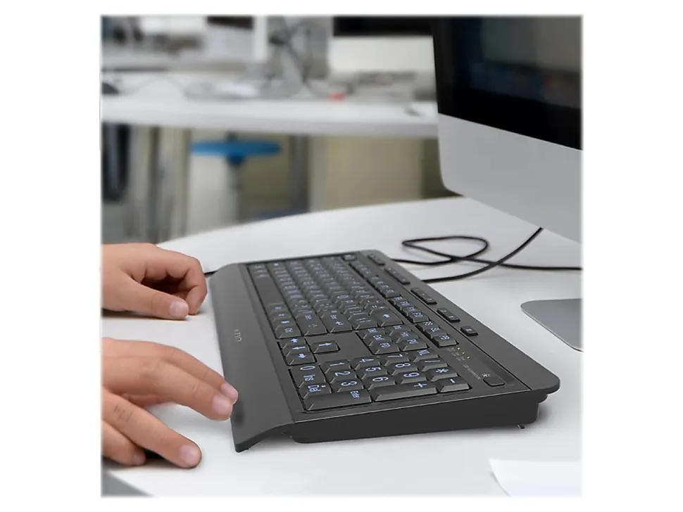 Azio KB505U Vision USB Keyboard, Black