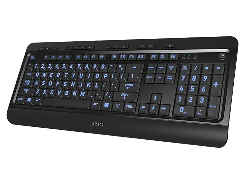 Azio KB505U Vision USB Keyboard, Black