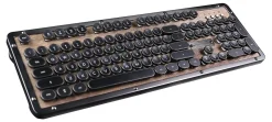 Azio Retro Classic Wireless Keyboard, Full Size, Elwood