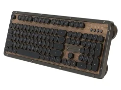 Azio Retro Classic Wireless Keyboard, Full Size, Elwood