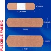 Band-Aid Brand Flexible Fabric Adhesive Bandages, Assorted, Box of 100 Bandages
