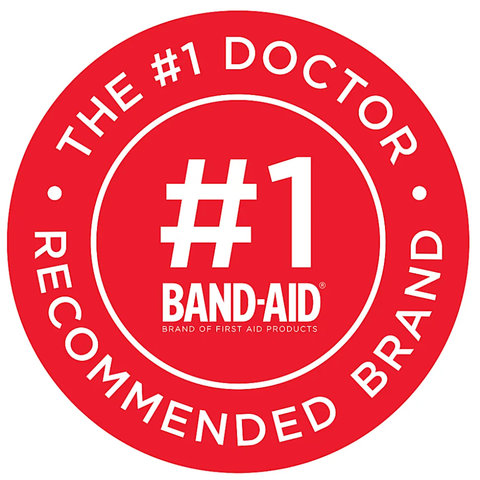 BAND-AID® Brand TRU-STAY™ Plastic Strips Adhesive Bandages, All One Size, Box of 60