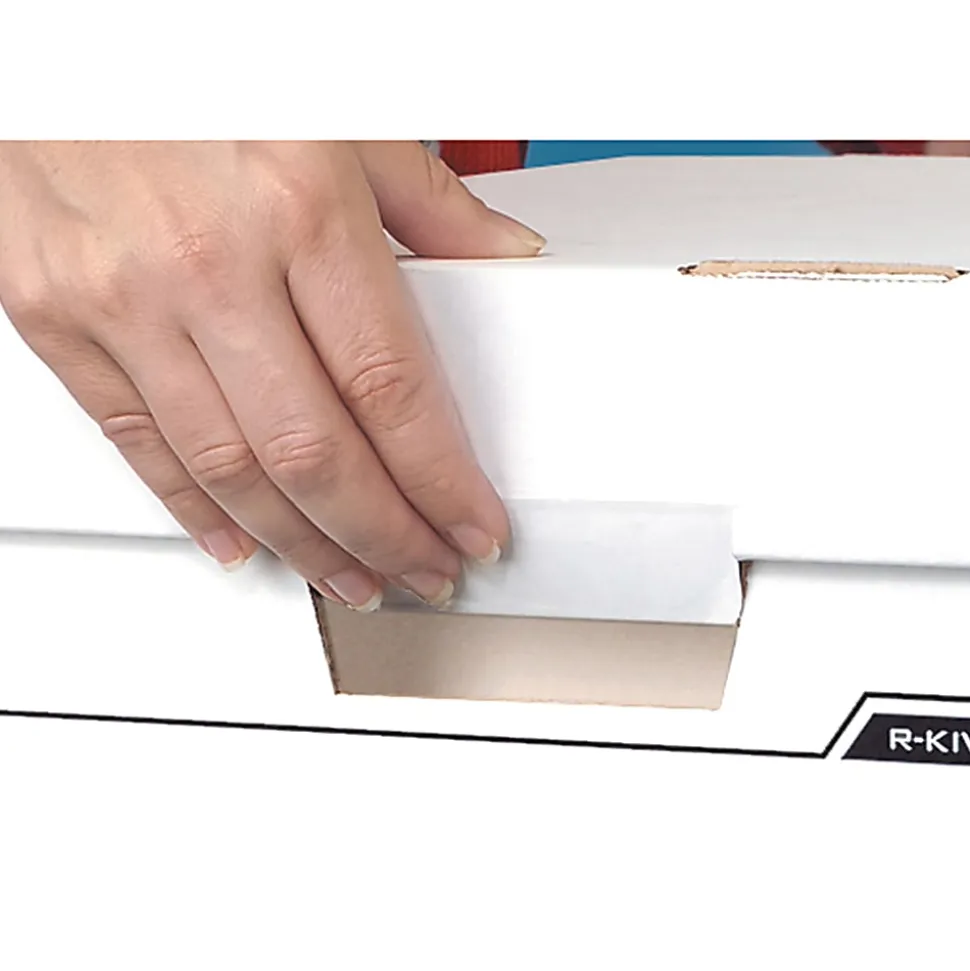 Bankers Box® Binderbox™ Heavy-Duty Storage Boxes, 18 1/2" x 12 1/4" x 12", Blue/White, Case Of 12 - 0073301
