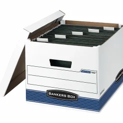 Bankers Box® Hang'N'Stor™ Medium-Duty Storage Boxes, 15 1/2