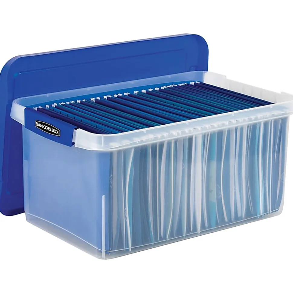 Bankers Box Heavy-Duty File Box - External Dimensions: 14.2"x 22.4" Depth x 10.6" - Media Size Supported: Letter 8.50"x11" - 0086101