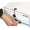 Bankers Box® LIBERTY® Check and Form Boxes, 9.25" x 15" x 4.25", White/Blue, 12/Carton