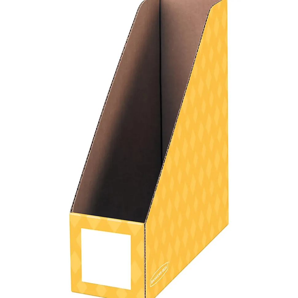 Bankers Box® Magazine Holders, 11"H x 12 1/4"W x 4"D, Assorted Colors, Pack Of 6