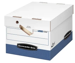 Bankers Box® Presto™ Heavy-Duty Storage Boxes, Letter/Legal Size, 15