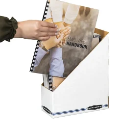 Bankers Box® 60% Recycled Low-Cost Fiberboard Magazine File, 11 3/4