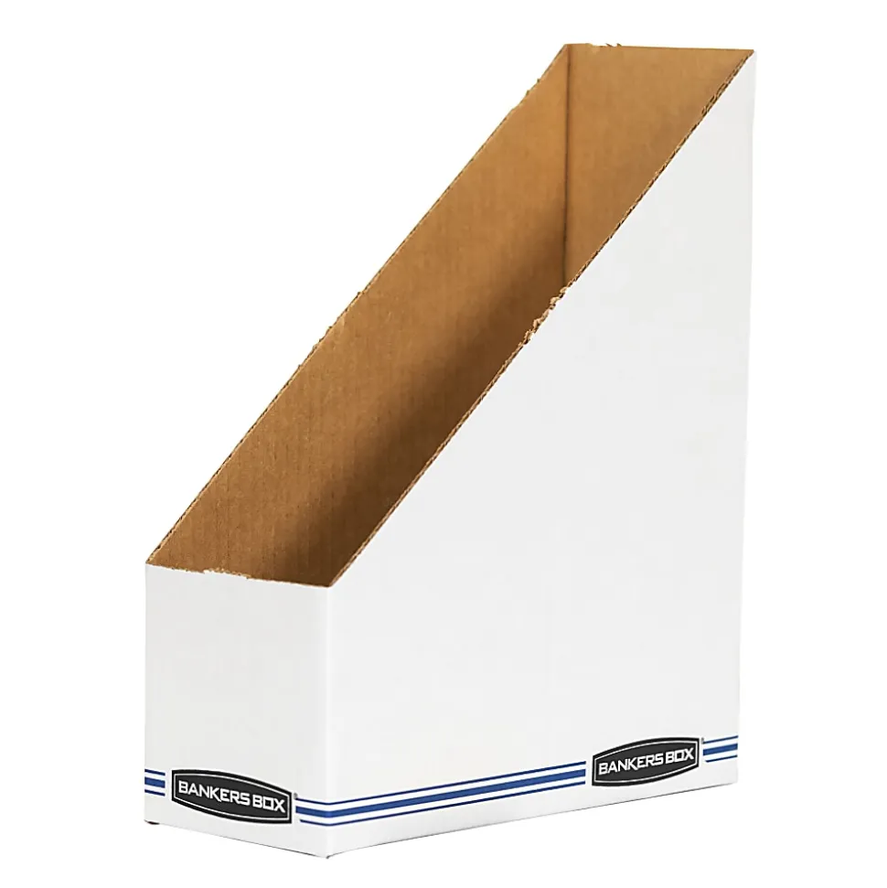 Bankers Box® 60% Recycled Low-Cost Fiberboard Magazine File, 11 3/4"H x 4"W x 9 1/4"D
