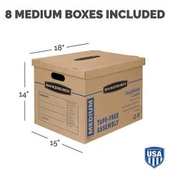 Bankers Box® SmoothMove™ Classic Moving & Boxes With Lift-Off Lids, 14