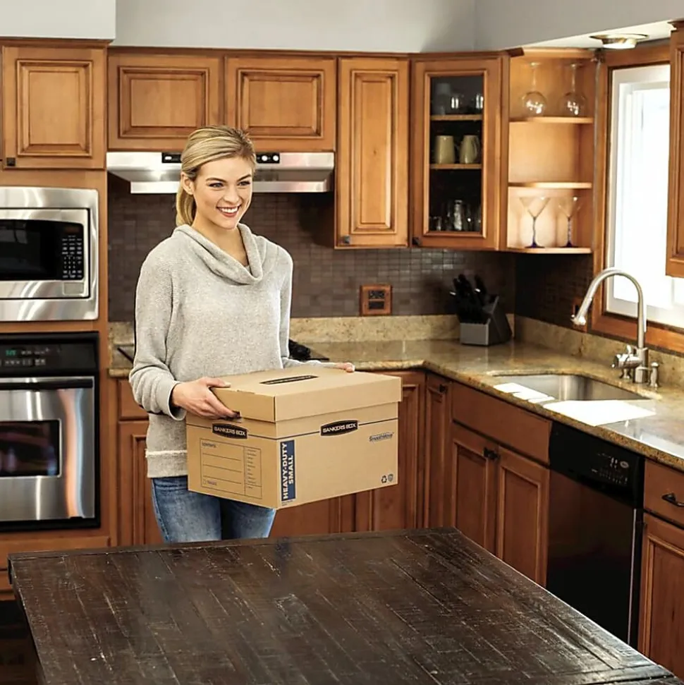 Bankers Box® SmoothMove™ Moving & Boxes, 1213/16" x 16 1/2" x 10 1/16", Case Of 8