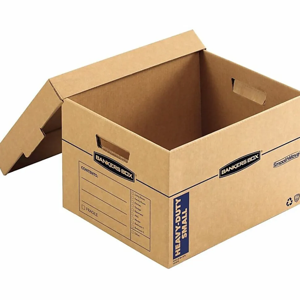 Bankers Box® SmoothMove™ Moving & Boxes, 1213/16" x 16 1/2" x 10 1/16", Case Of 8
