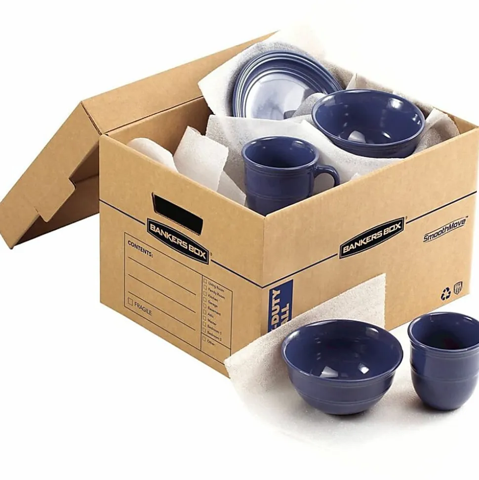 Bankers Box® SmoothMove™ Moving & Boxes, 1213/16" x 16 1/2" x 10 1/16", Case Of 8