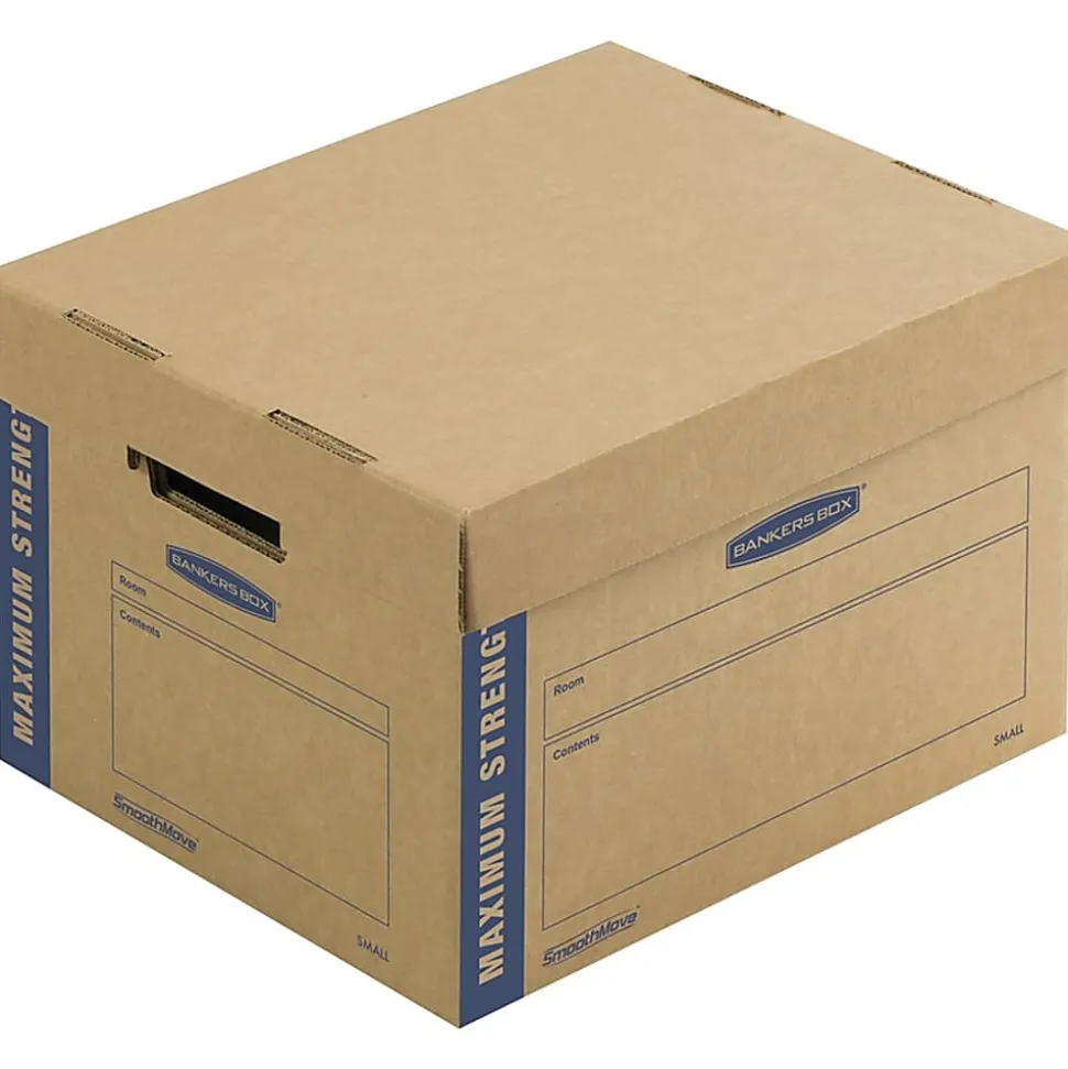 Bankers Box® SmoothMove™ Moving & Boxes, 1213/16" x 16 1/2" x 10 1/16", Case Of 8