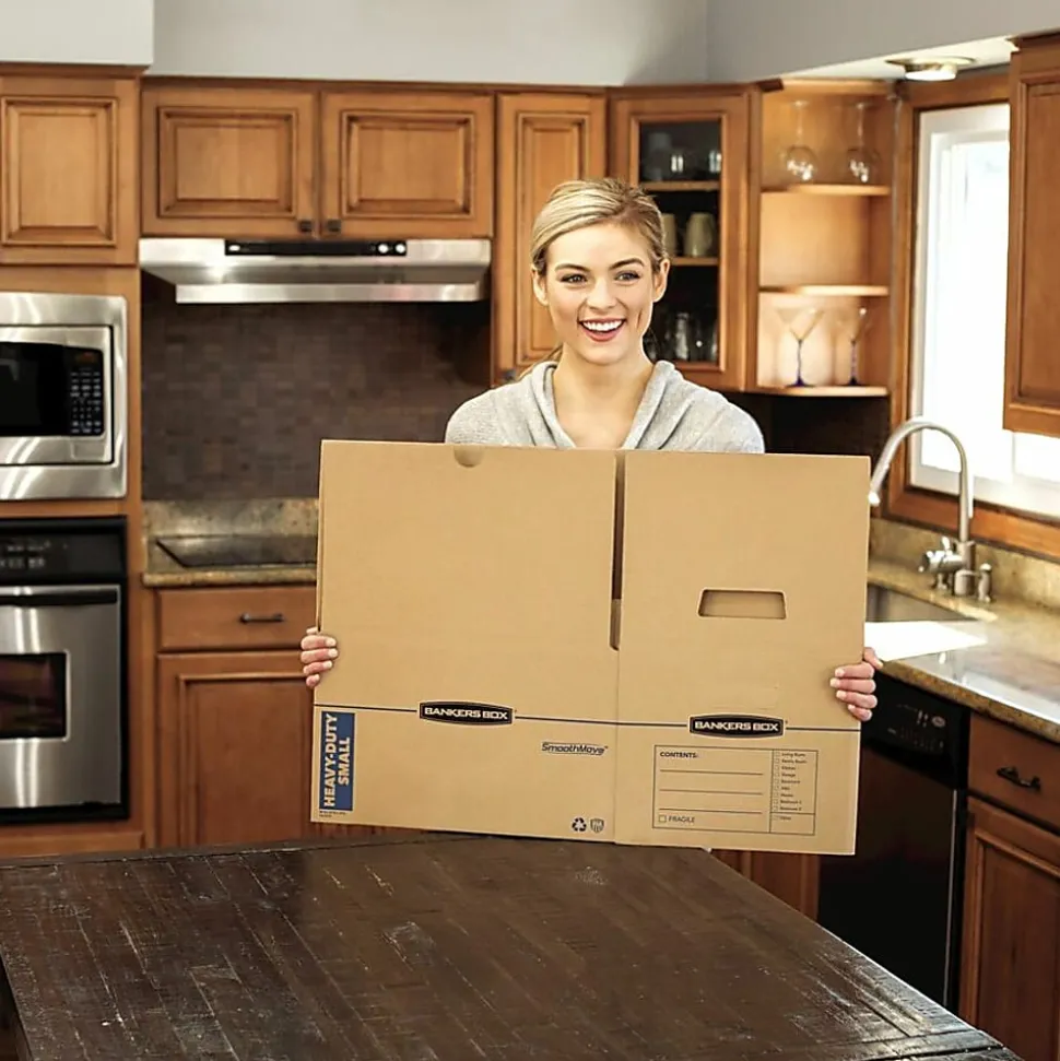 Bankers Box® SmoothMove™ Moving & Boxes, 1213/16" x 16 1/2" x 10 1/16", Case Of 8