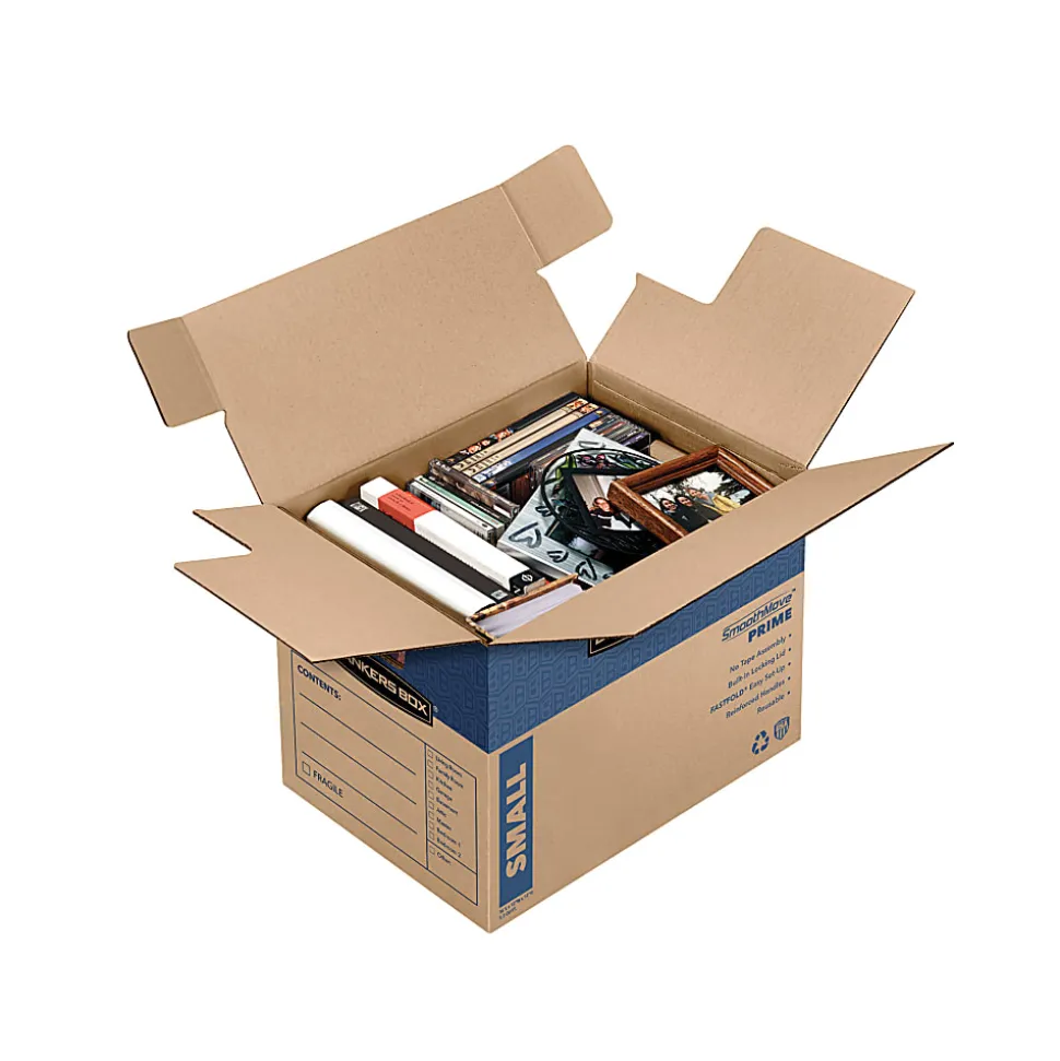 Bankers Box® SmoothMove™ Prime Moving & Boxes, 12" x 12" x 16", Kraft, Case Of 10