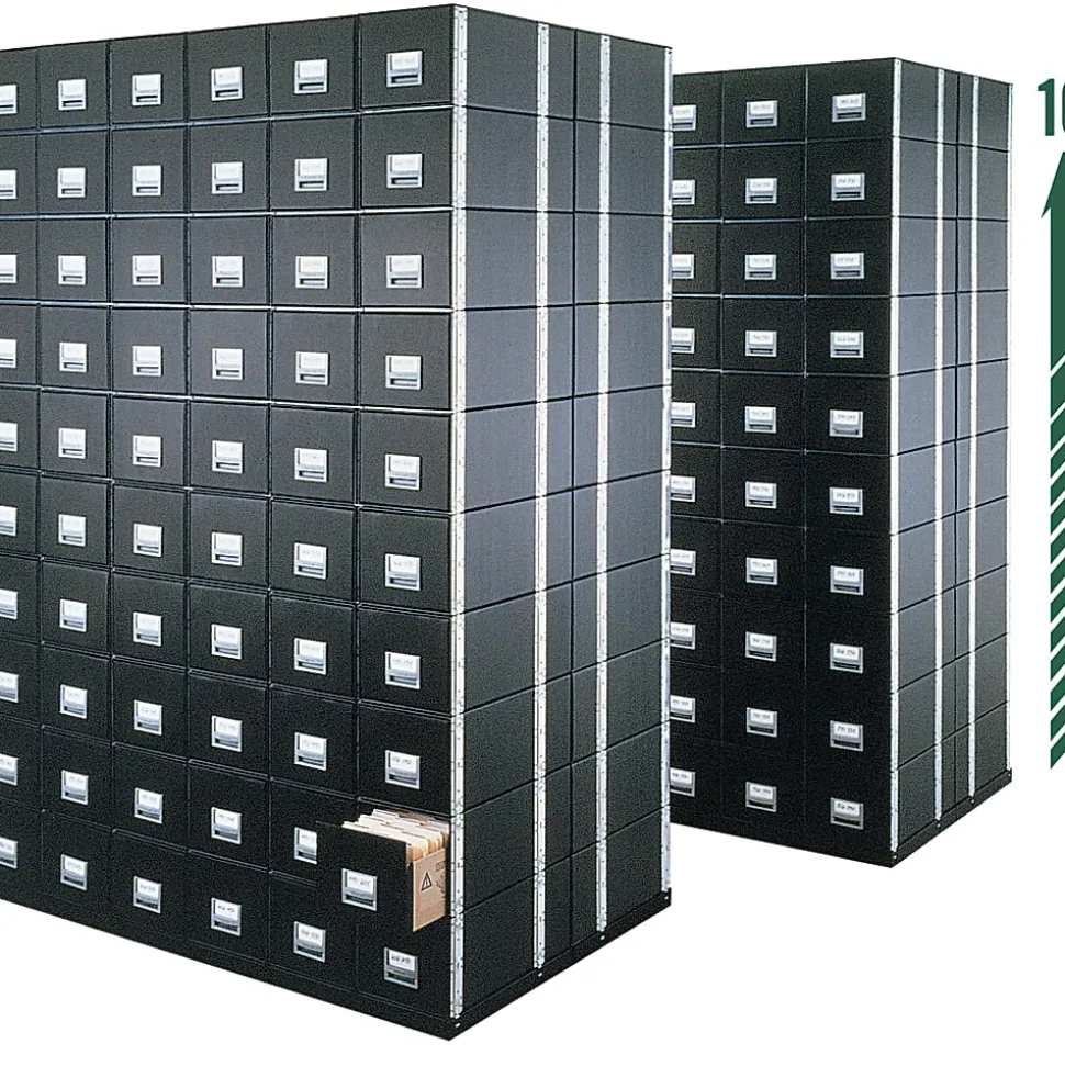 Bankers Box® Staxonsteel® Storage Drawers, Letter Size, 24" x 12" x 10½", 85% Recycled, Black, Pack Of 6