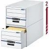 Bankers Box® Stor/Drawer® File, 10-3/8" x 12-1/2" x 23-1/4", Letter Size, 60% Recycled, Blue/White