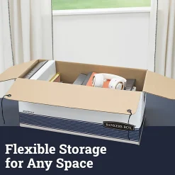 Bankers Box® Stor/File™ FastFold® Medium-Duty Storage Boxes, Letter Size, 24“D x 12