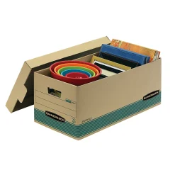 Bankers Box® Stor/File™ FastFold® Standard-Duty Storage Boxes With Lift-Off Lids, Letter Size, 24