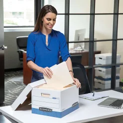 Bankers Box® Stor/File™ Medium-Duty Storage Boxes, Letter Size, 24