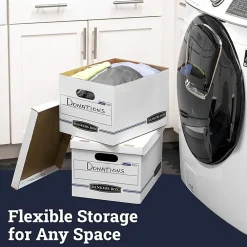 Bankers Box® Stor/File™ Standard-Duty Storage Boxes With Lift-Off Lids, Letter/Legal Size, 10
