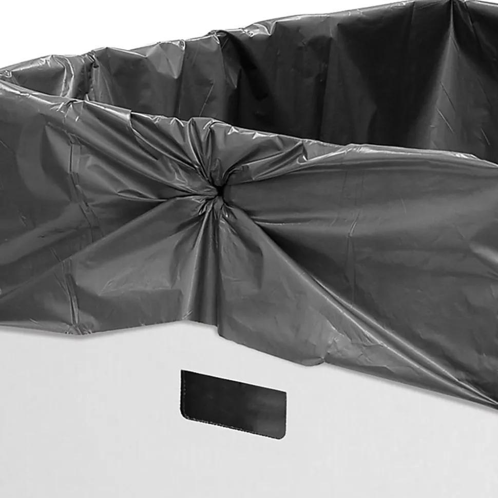 Bankers Box® Waste And Recycling Bins, Extra Large Size, 30" x 18" x 18", 50% Recycled, White/Blue, Pack Of 10