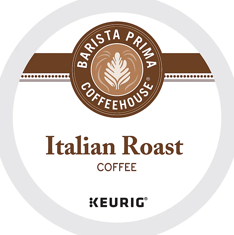 Barista Prima Coffeehouse Italian Roast Keurig Single Serve K-Cup Pods, Dark Roast, 24 Pods Per Pack, Case Of 4 Packs