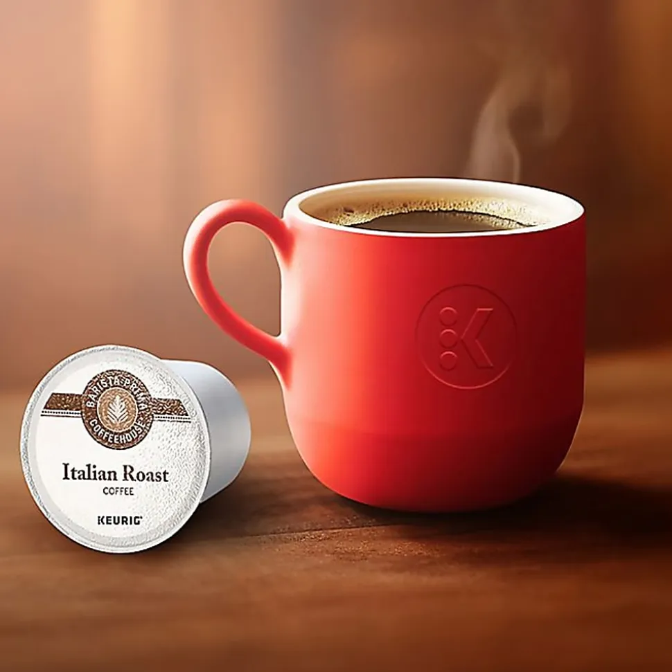 Barista Prima Coffeehouse Italian Roast Keurig Single Serve K-Cup Pods, Dark Roast, 24 Pods Per Pack, Case Of 4 Packs