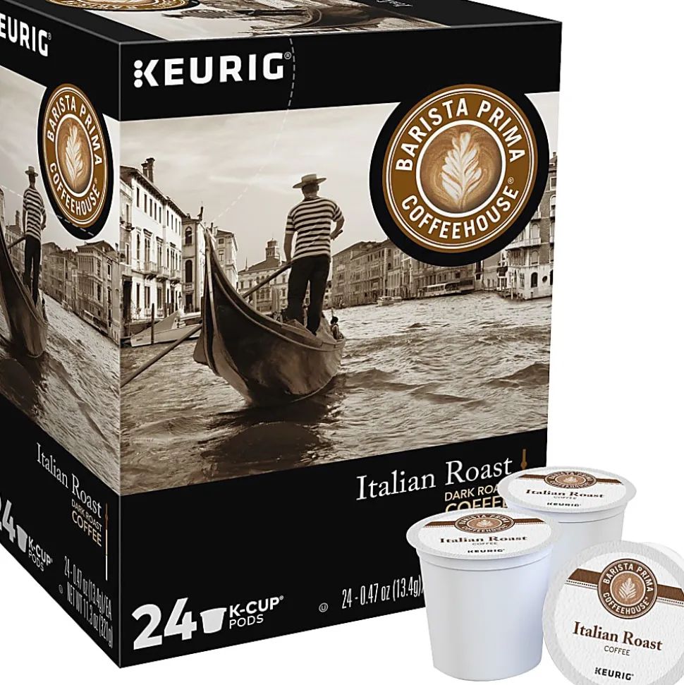 Barista Prima Coffeehouse® Single-Serve Coffee K-Cup® Pods, Italian Roast, Carton Of 24