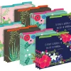 Barker Creek Tab File Folders, Letter Size, Petals & Prickles, Pack Of 24 Folders