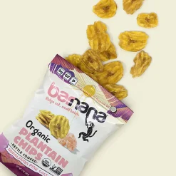 Barnana Himalayan Pink Sea Salt Plantain Chips, 2 Oz, Pack Of 12 Bags