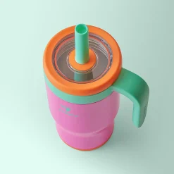 Base Brands Chiller Travel Mug, 14 Oz, Pink