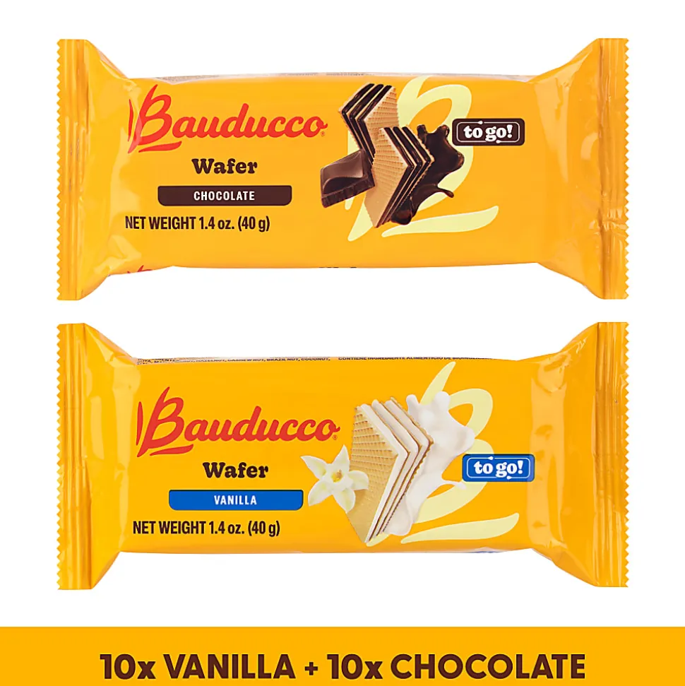 Bauducco Wafers, 1.4 Oz, Total Qty 20