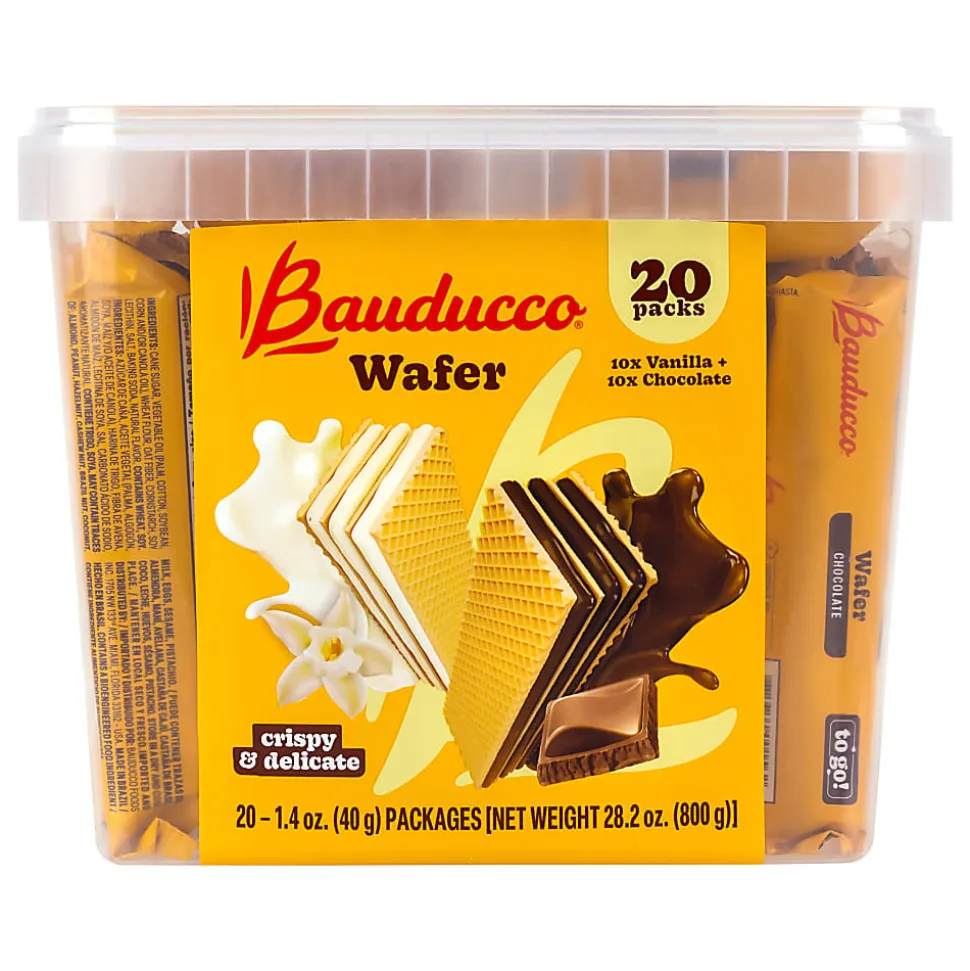 Bauducco Wafers, 1.4 Oz, Total Qty 20