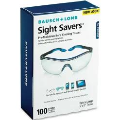 Bausch & Lomb Pre-Moistened Lens Cleaning Tissues, Box Of 100 Tissues