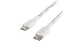 Belkin BoostCharge Braided USB-C To USB-C Cable, 1M/3.3ft, White