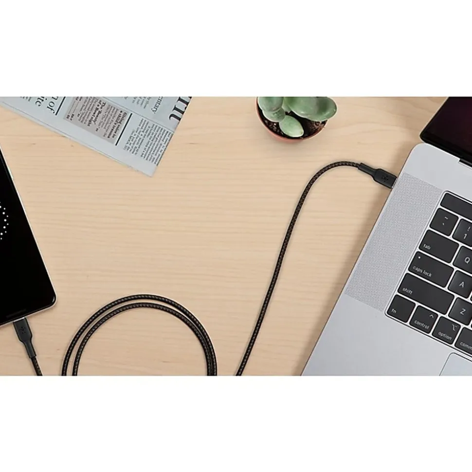 Belkin BoostCharge Braided USB-C To USB-C Cable, 1M/3.3ft, Black