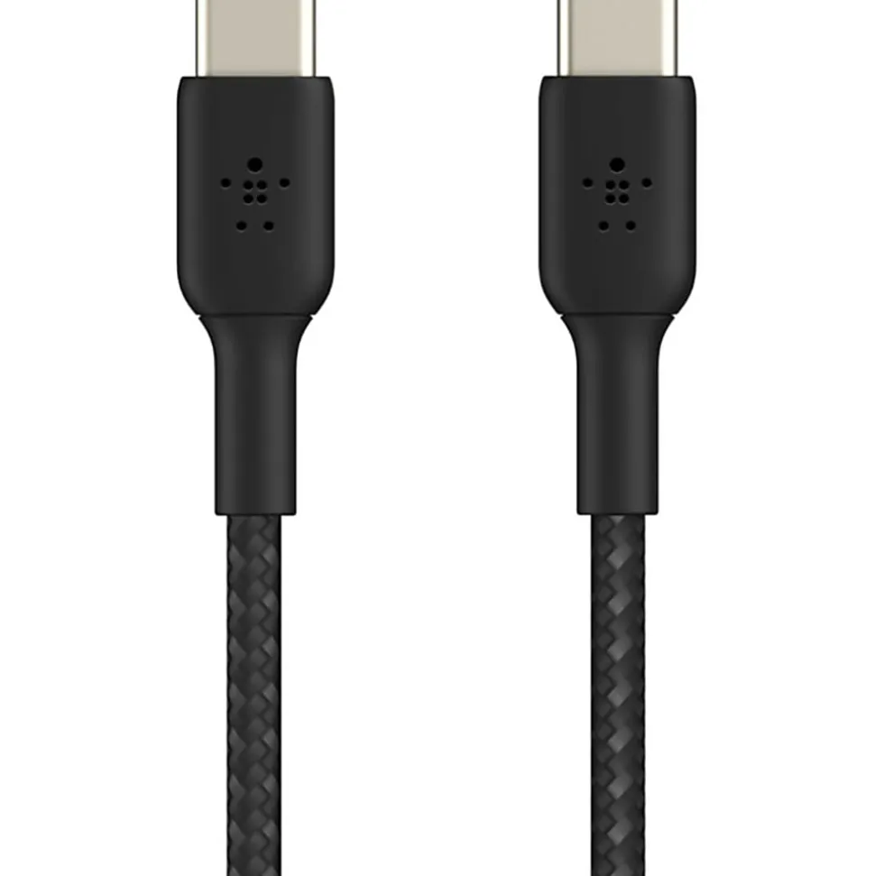 Belkin BoostCharge Braided USB-C To USB-C Cable, 1M/3.3ft, Black