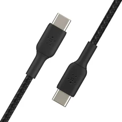 Belkin BoostCharge Braided USB-C To USB-C Cable, 1M/3.3ft, Black
