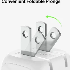 Belkin BoostCharge Compact USB-C Wall Charger for Iphone/Samsung/Google, 20W, White, WCA009DQWH