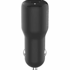 Belkin BoostCharge Dual Car Charger 42W - 12 V DC Input - Black