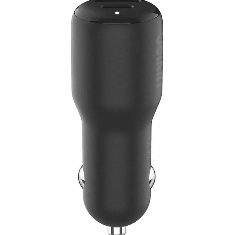 Belkin BoostCharge Dual Car Charger 42W - 12 V DC Input - Black