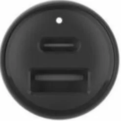 Belkin BoostCharge Dual Car Charger 42W - 12 V DC Input - Black