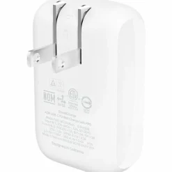 Belkin BoostCharge Dual Wall Charger, For Iphone/Samsung/Google, 42W, White, WCB009dqWH
