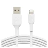 Belkin BoostCharge Lightning-To-USB-A PVC Cable, 9.8ft/3M, White