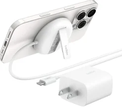 Belkin BoostCharge Magnetic Wireless Charging Pad, White, WIA011TTWH