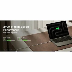 Belkin BoostCharge Pro Braided USB-C To USB-C 240W Charging Cable, Sand