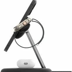 Belkin BoostCharge Pro Cradle - Wireless - iPhone, Apple Watch, AirPods - 3 Slot - Qi2 - Charging Capability - Black